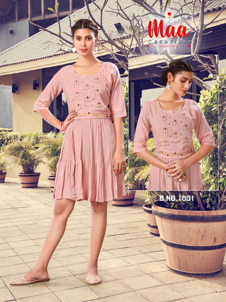 Maa Fancy Party Wear Tunic Style Wholesale Designer Kurtis